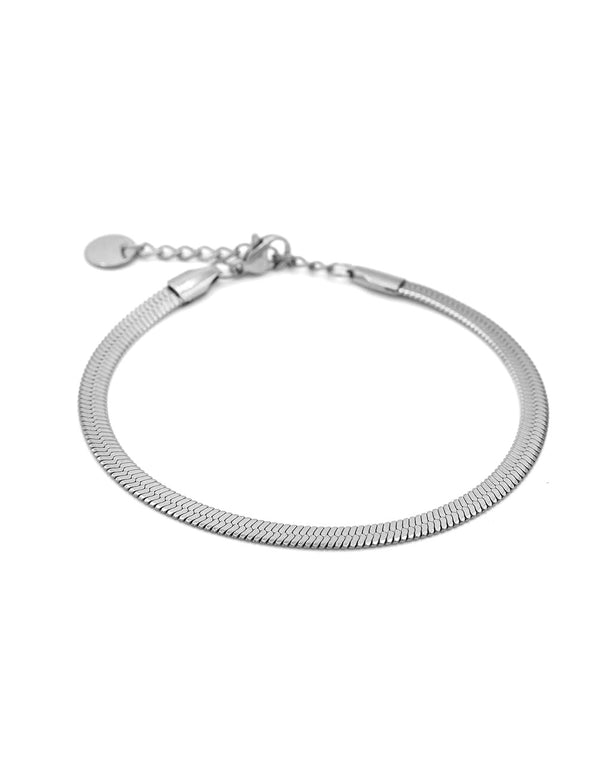 Steel snake bracelet