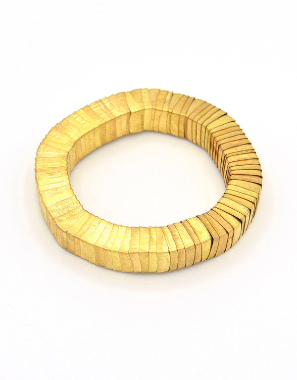 Brass flake bracelet