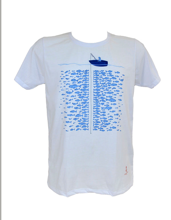 Fishing fish t-shirt for men